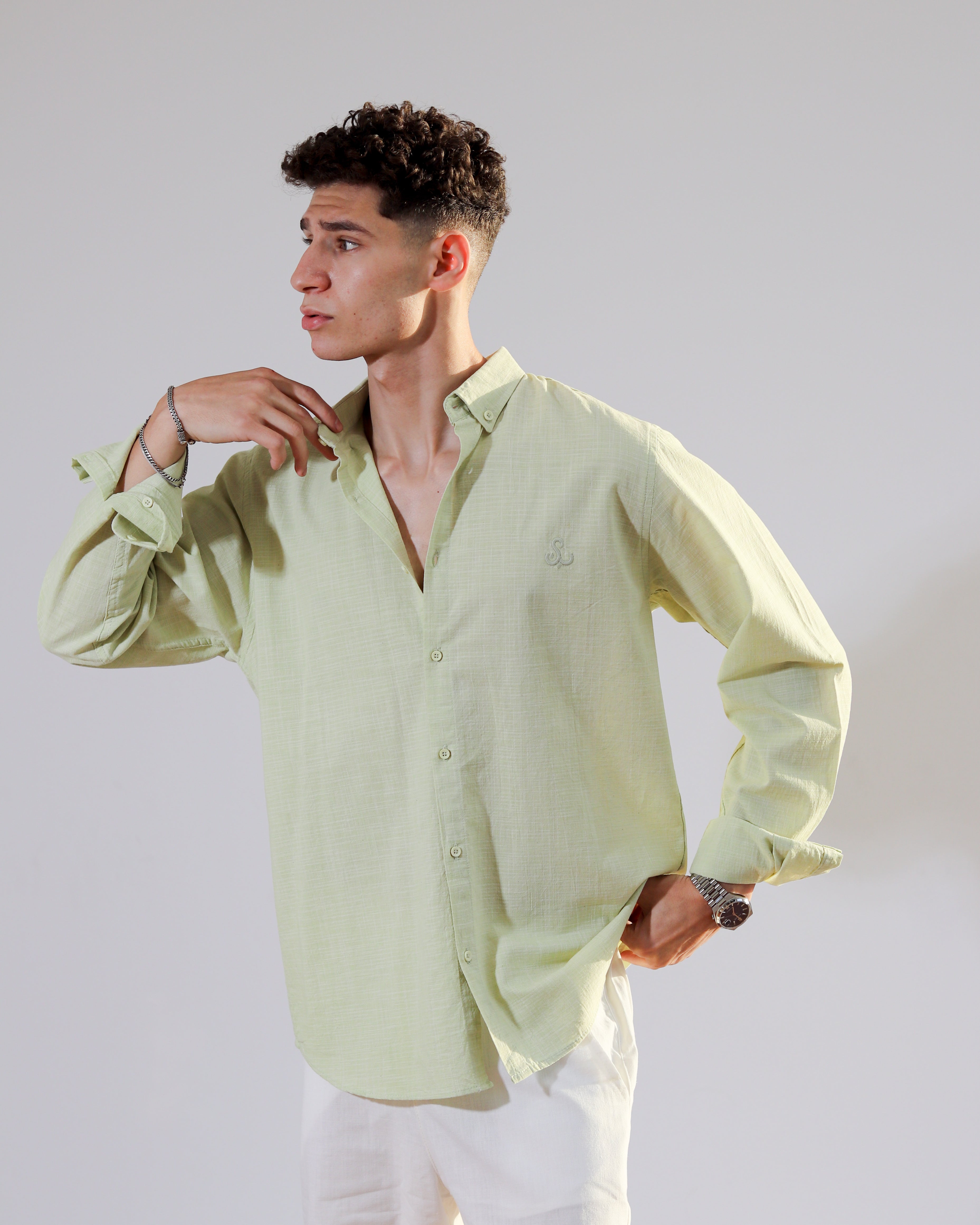 Linen Shirt - Sage