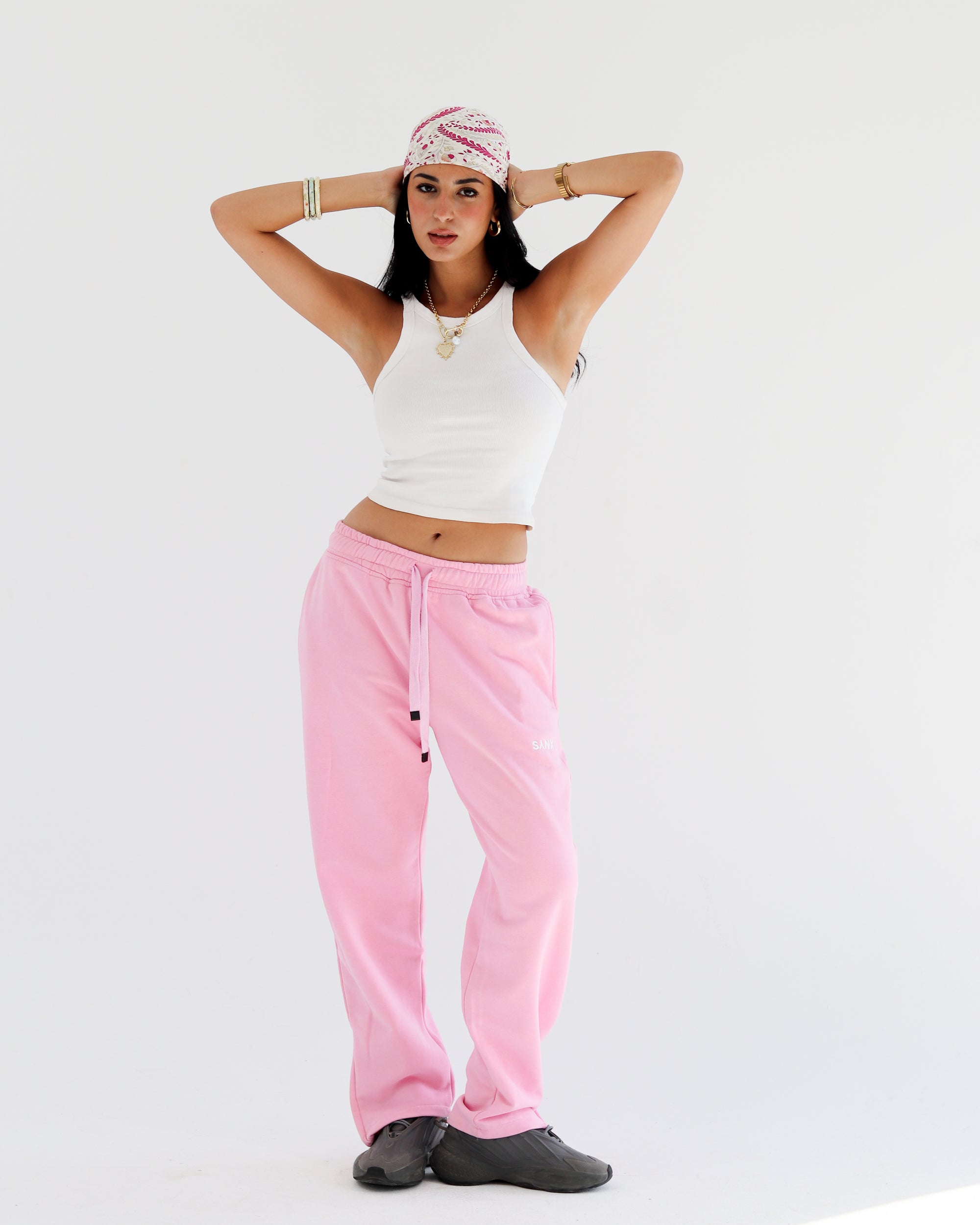 Drop Cuff Jogger - Pink
