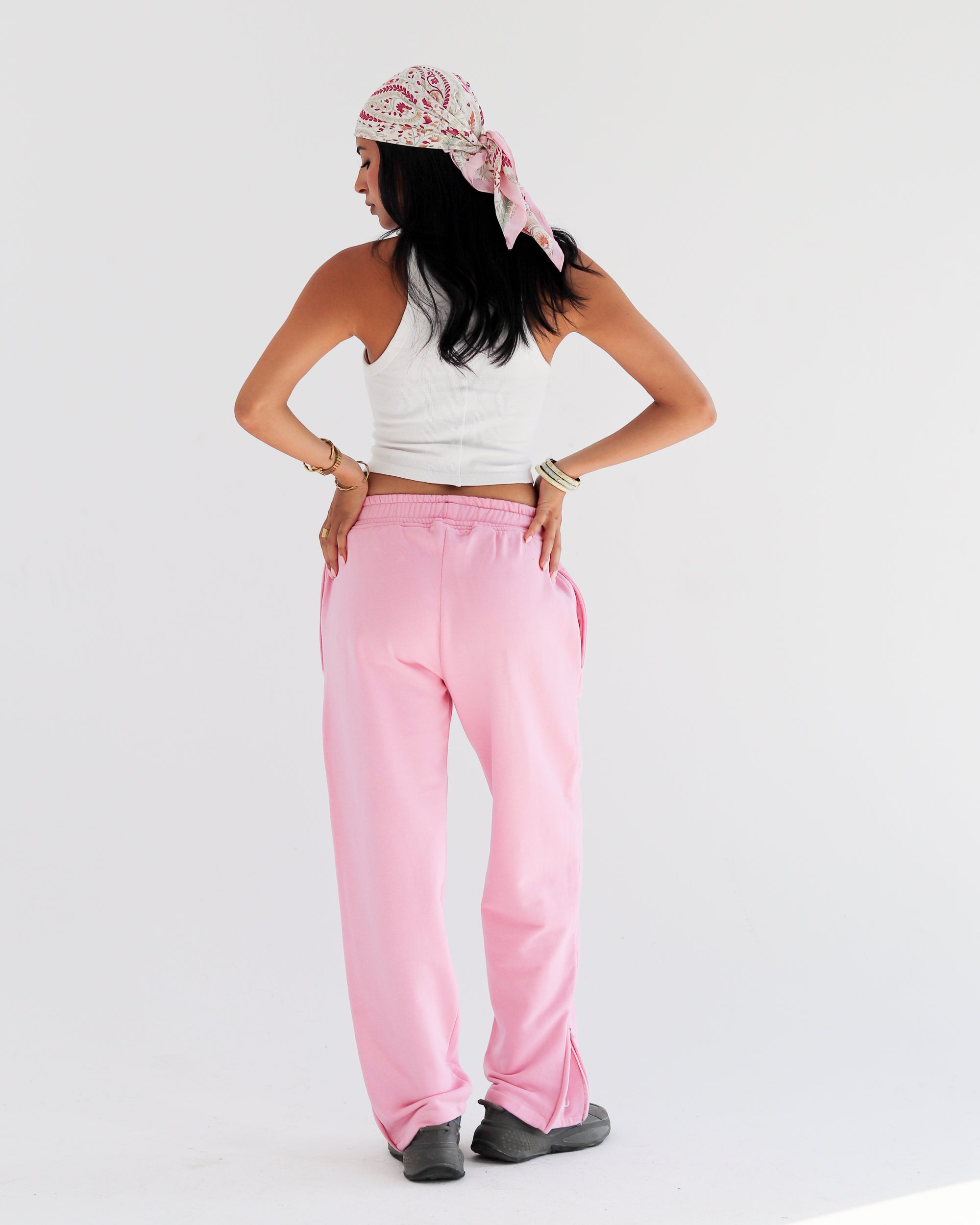 Drop Cuff Jogger - Pink