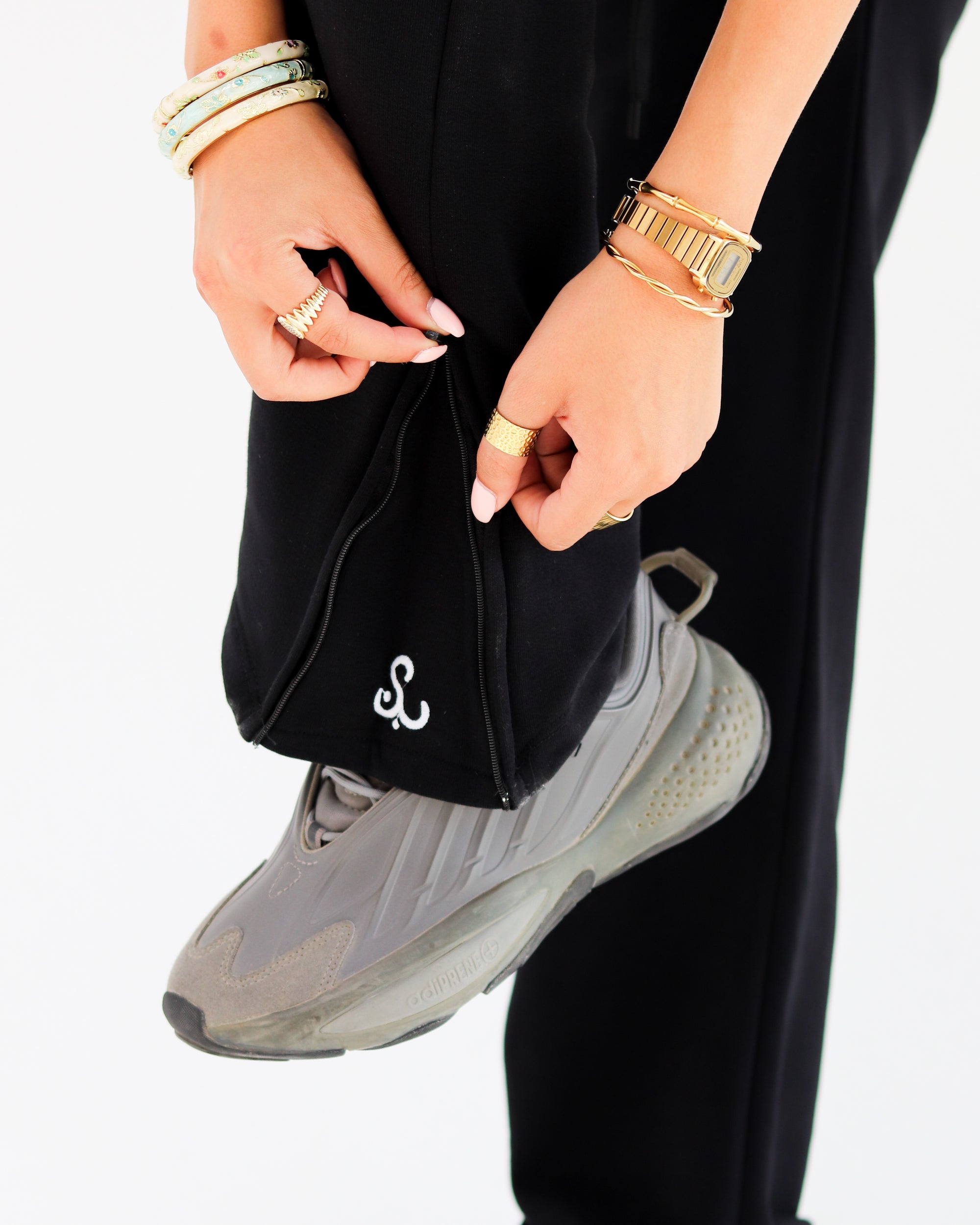 Drop Cuff Jogger - Black