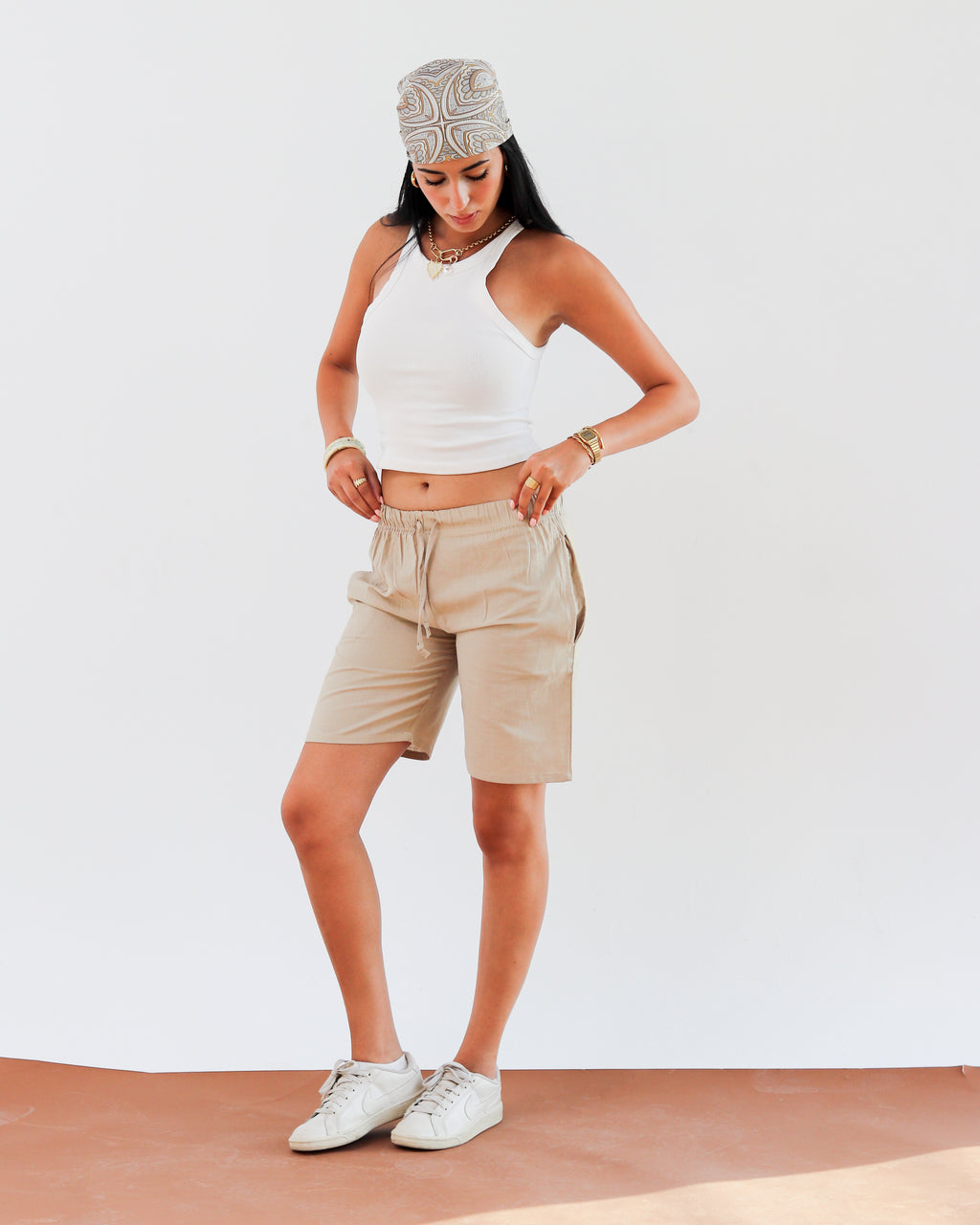 Linen Short - Beige