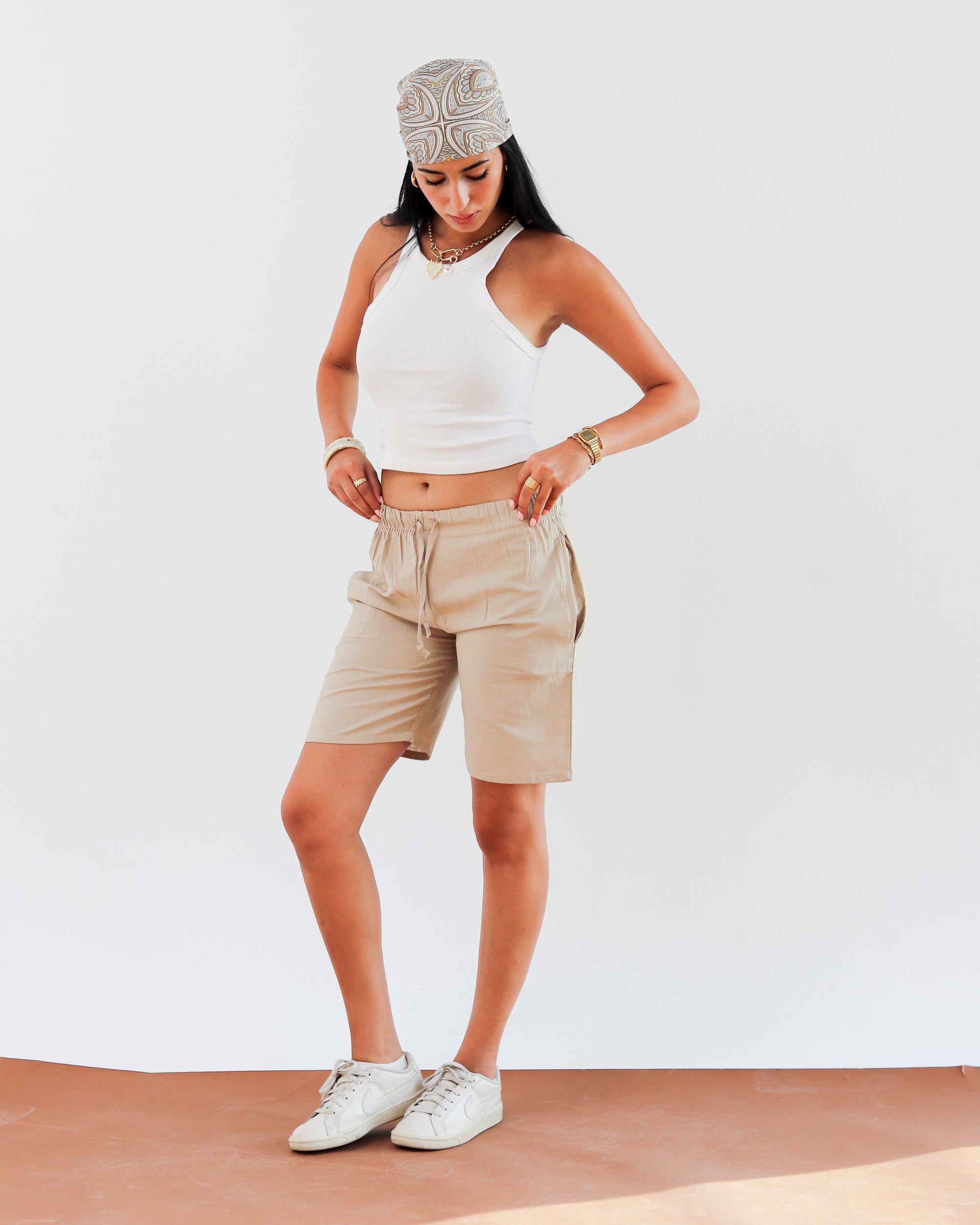 Linen Short - Beige