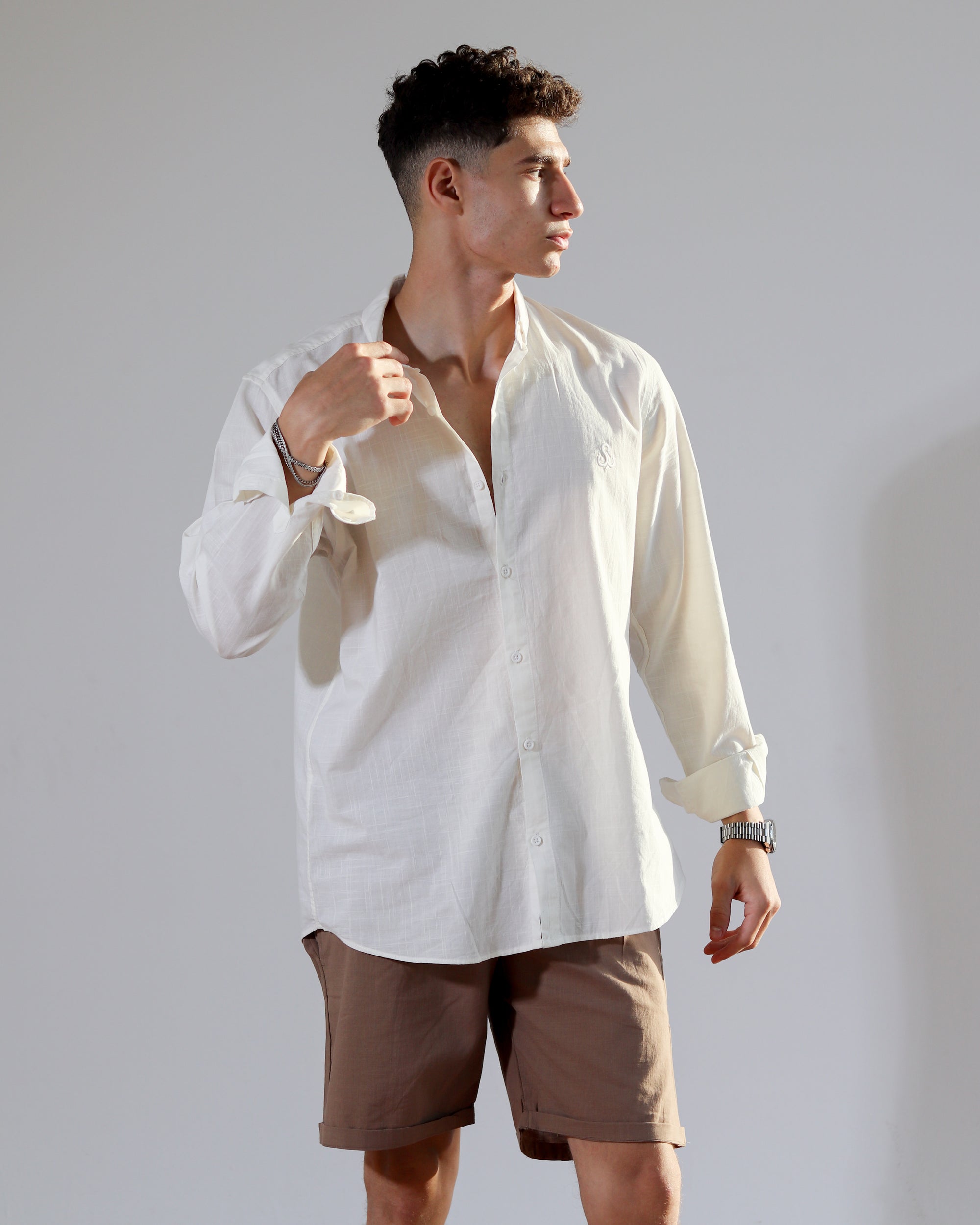 Linen Shirt - Off White