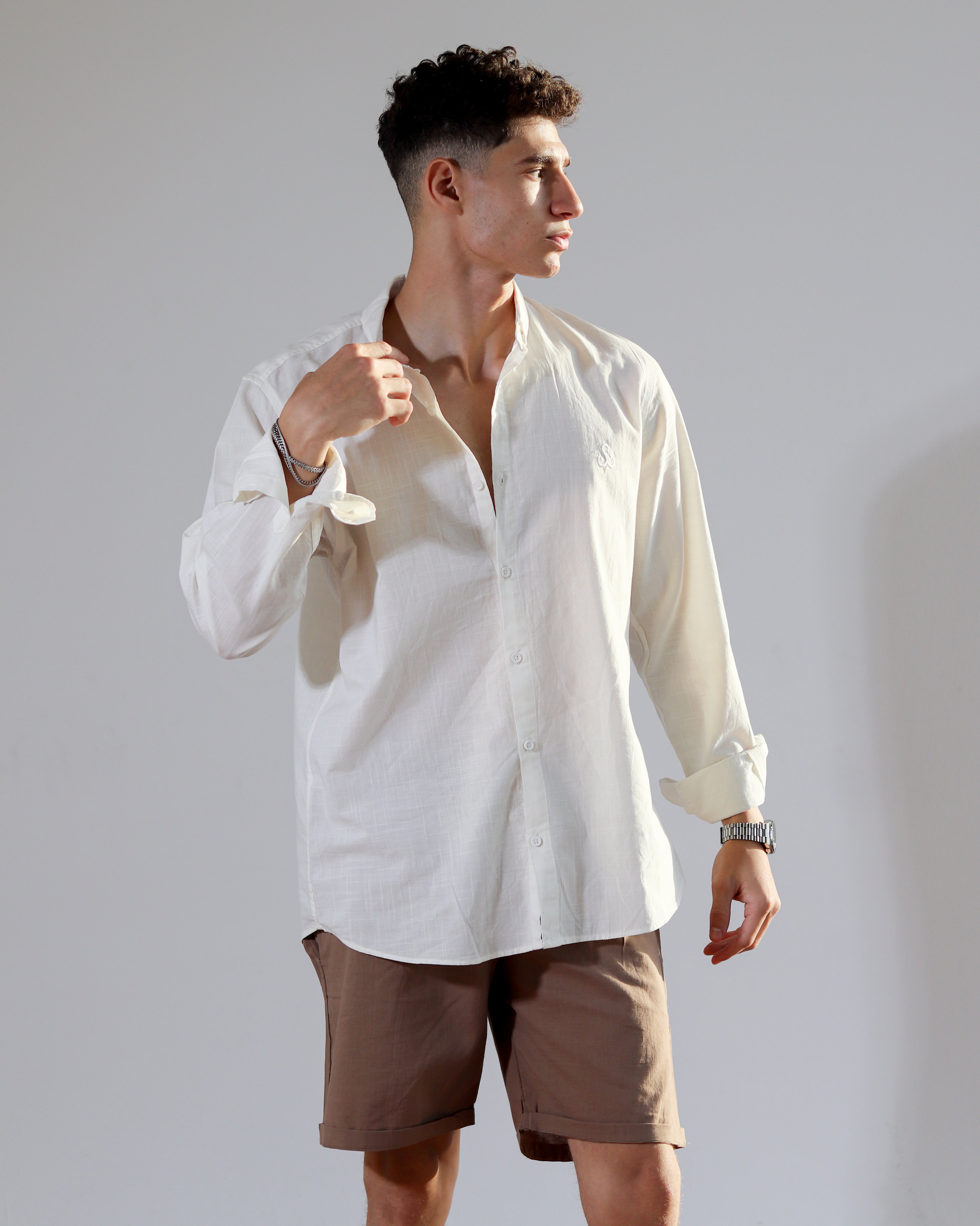 Linen Shirt - Off White