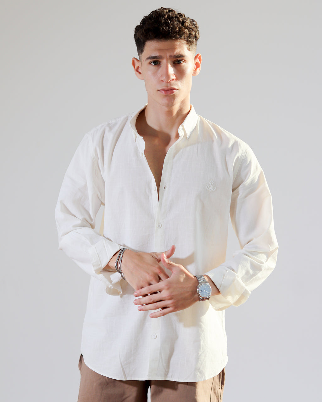 Linen Shirt - Off White
