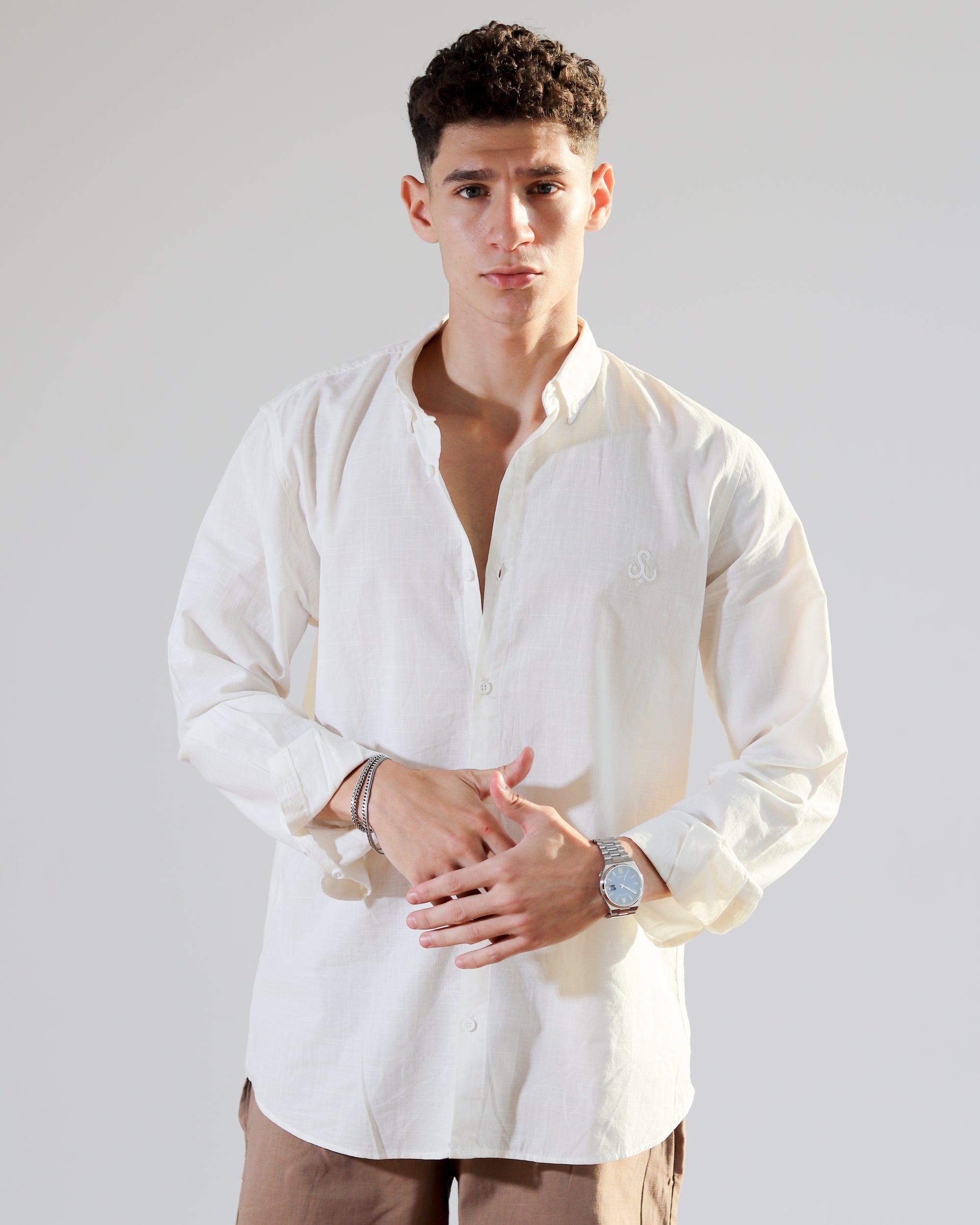 Linen Shirt - Off White
