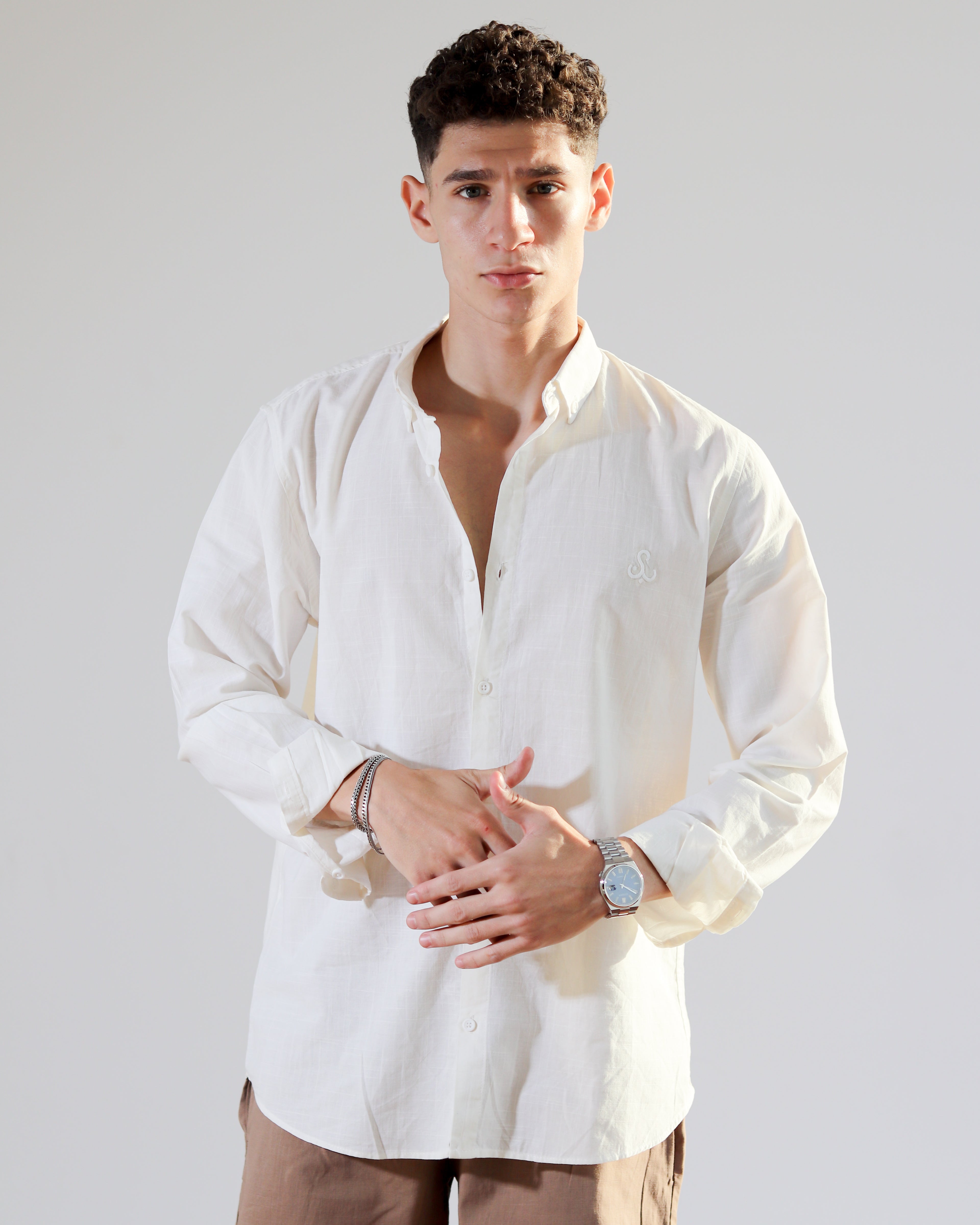 Linen Shirt - Off White