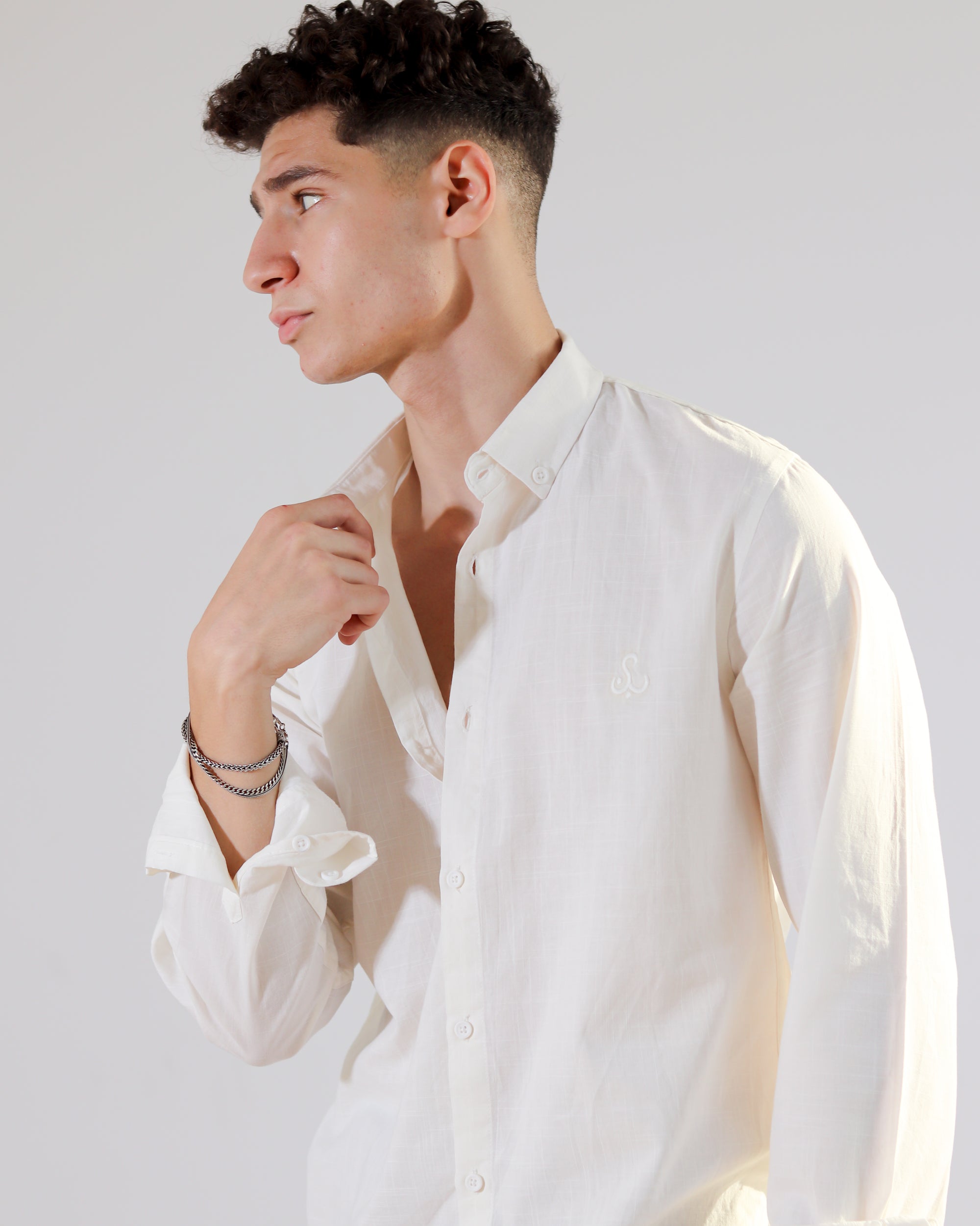 Linen Shirt - Off White
