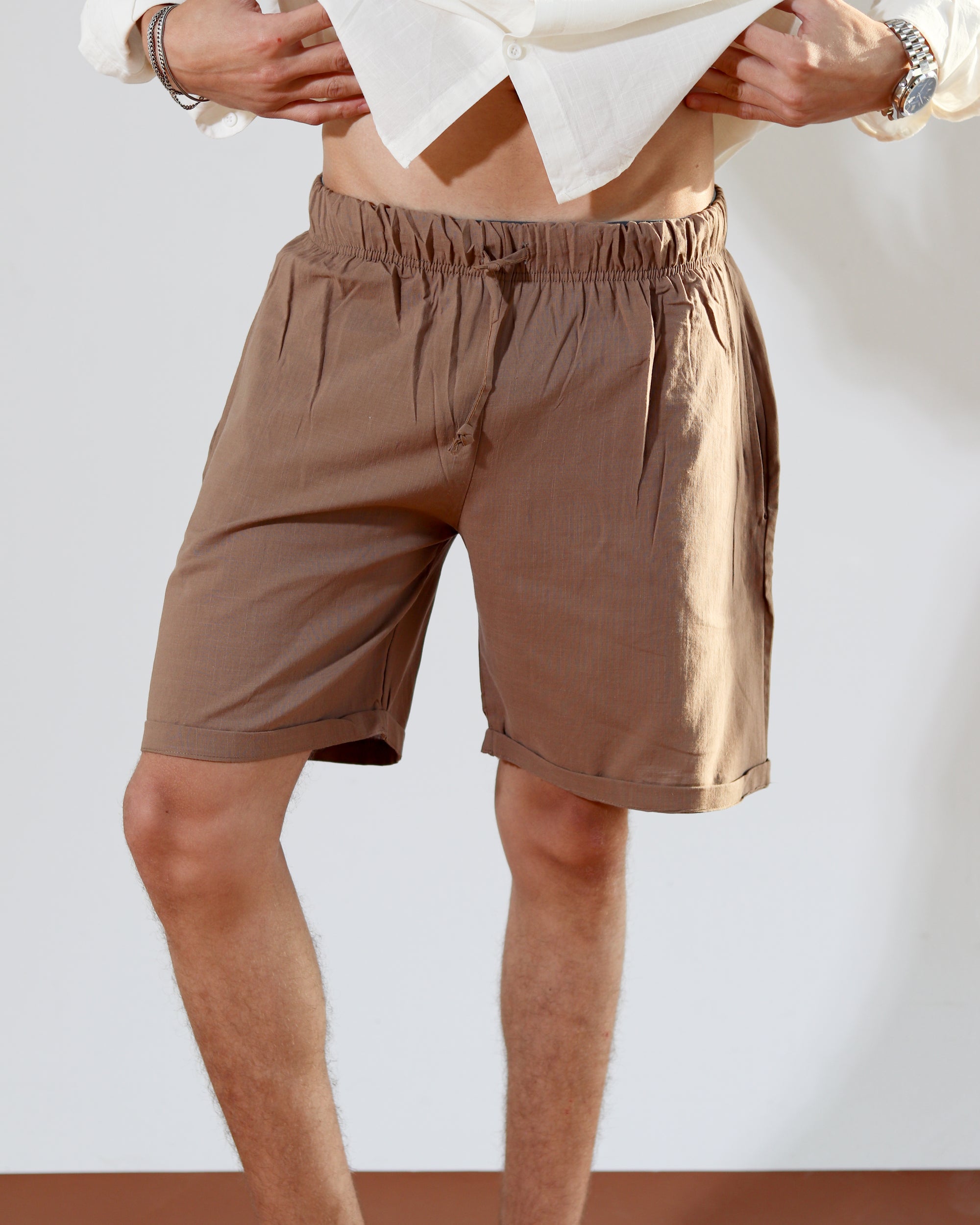 Linen Short - Brown