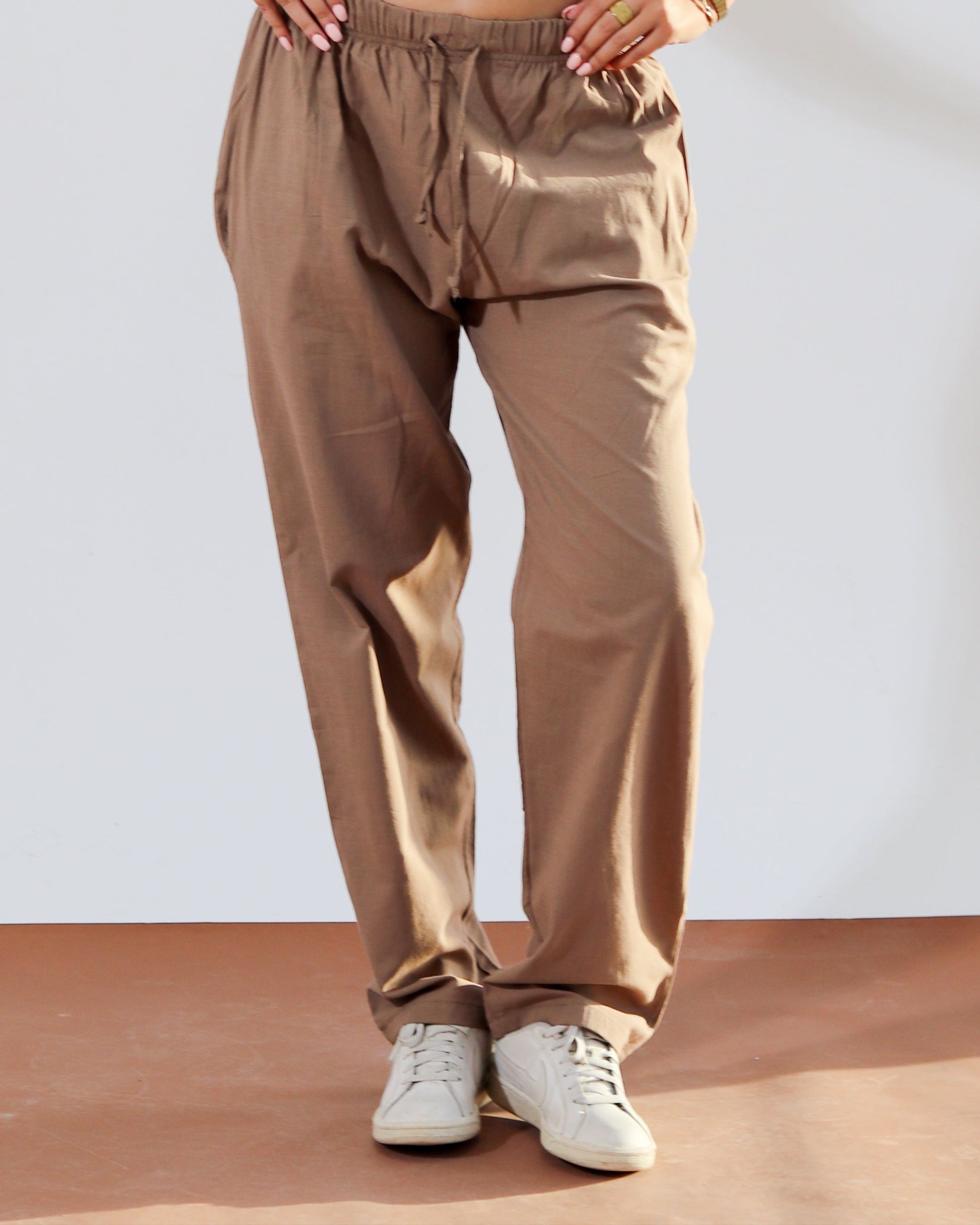 Linen Pant - Brown