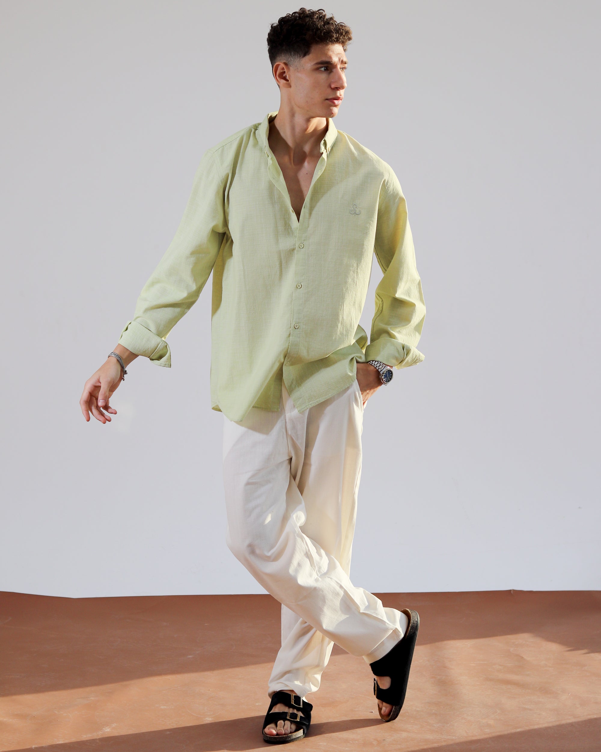 Linen Pant - Beige