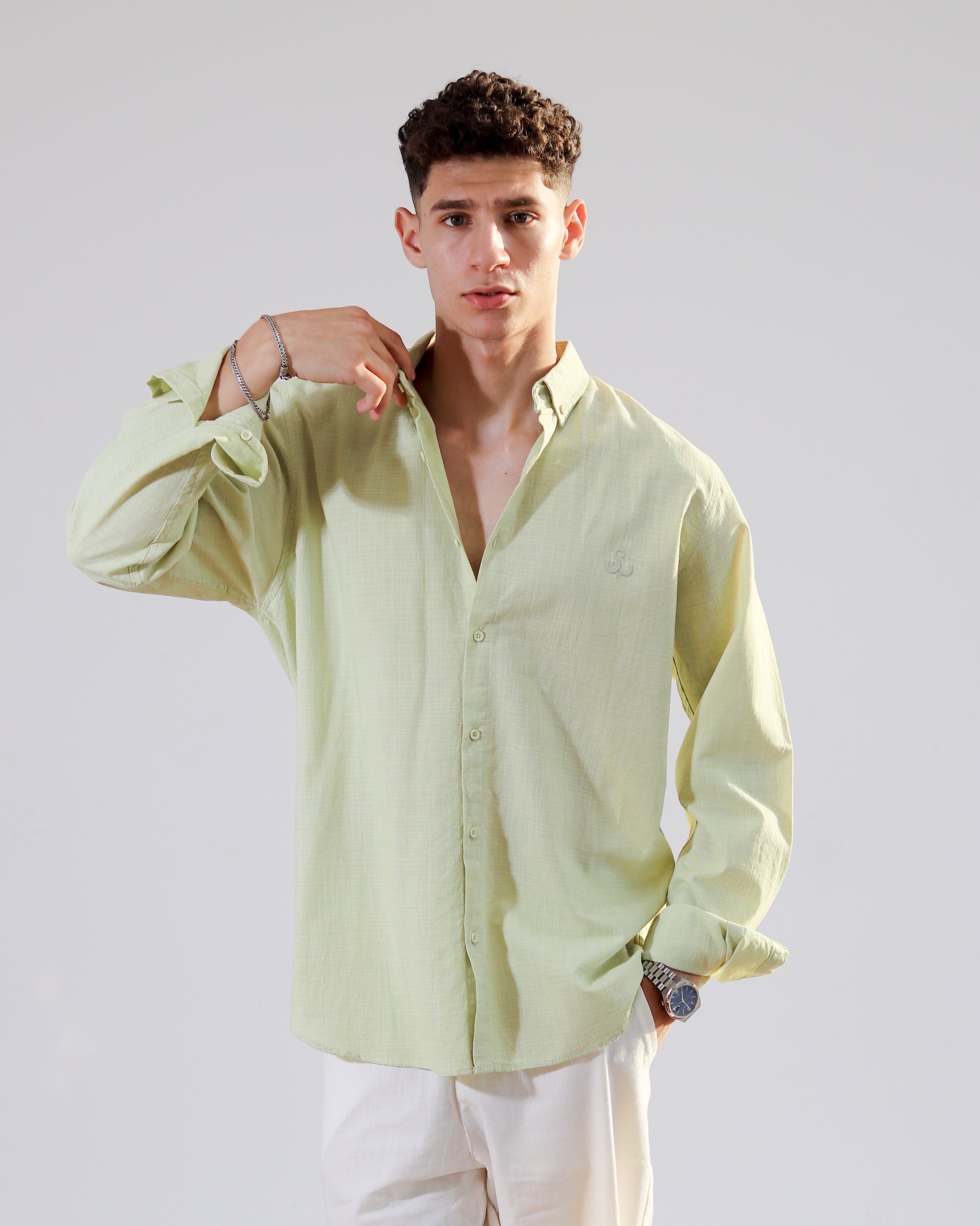 Linen Shirt - Sage