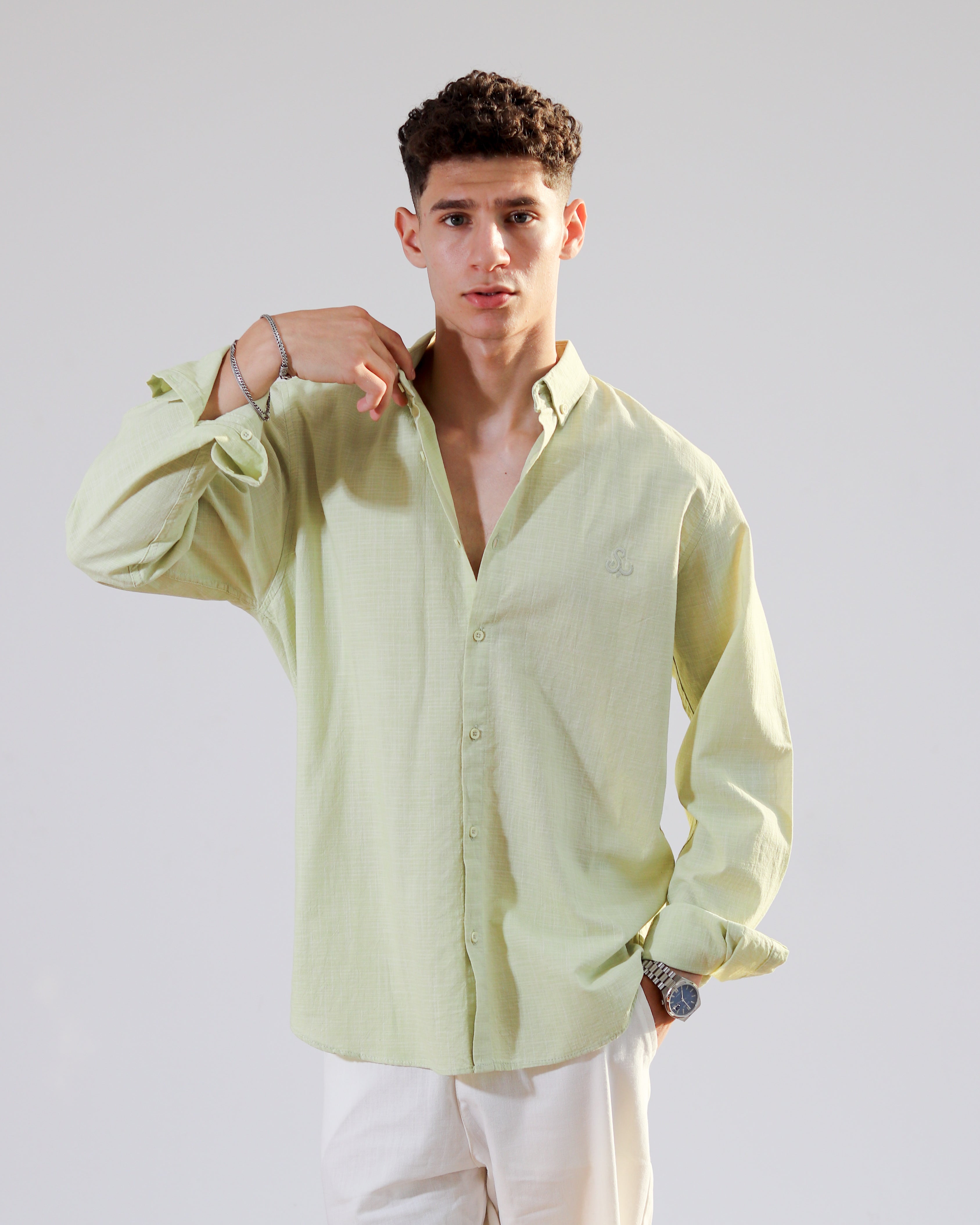 Linen Shirt - Sage