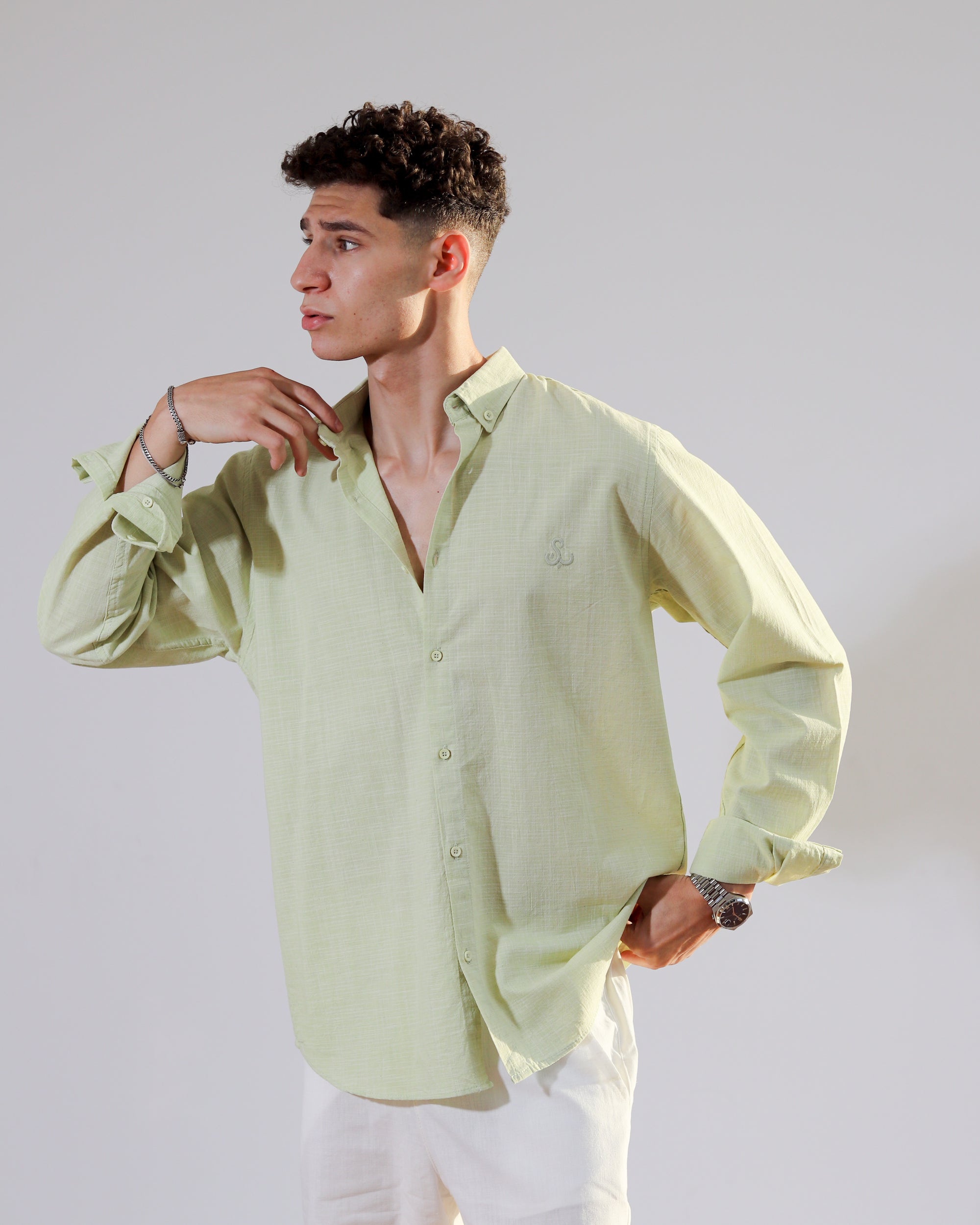 Linen Shirt - Sage