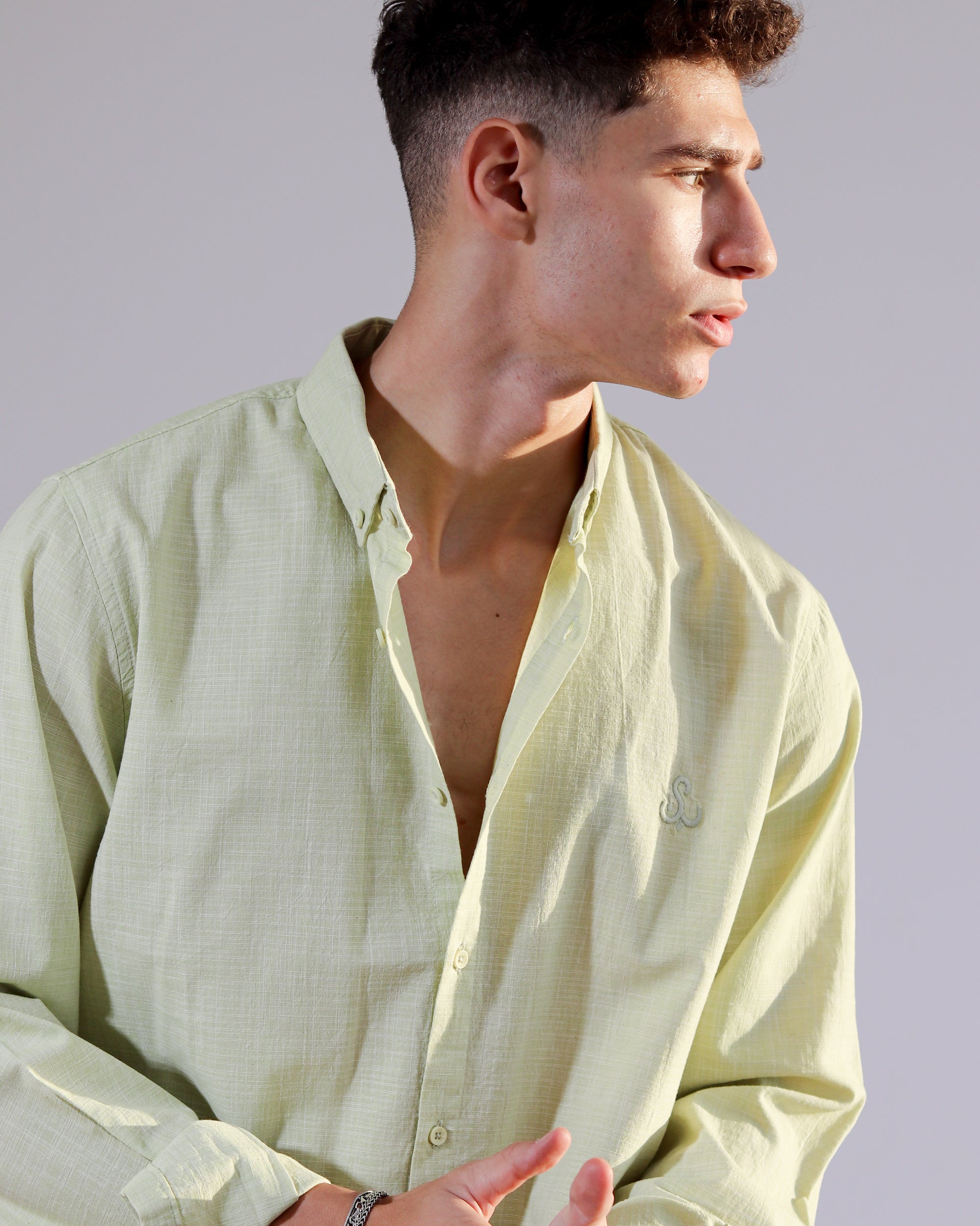 Linen Shirt - Sage